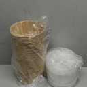 50 Pcs 32 Oz disposable meal prep containerspaper bowls with lidsdisposable soup bowlssoup bowls disposable hot/colddisposable salad bowls with lids