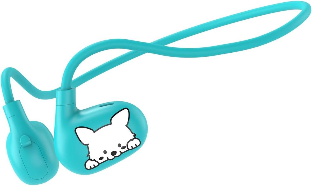 Kids Headphones, LK15 Open Ear Bluetooth Headphones with Air Conduction, Ultra-Light, 85dB Volume Limiting Wireless Headphone for Children Teens Boys Girls (Blue)