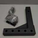 TOPTOW 64189 AdjustableTrailer Hitch Ball Mount with 5/8 inch Hitch Pin, 10 inch Drop Max, Fits 2 inch Hitch Receiver, Matte Black