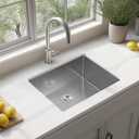 22 Inch Undermount Kitchen Sink 16 Gauge Stainless Steel Single Bowl Utility Laundry Sink Outdoor Kitchen Sinks RV Bar Sink with Accessories 22"x18"x9"