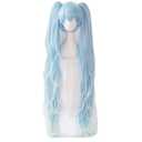 Xingwang Queen Anime Cosplay Wig 120cm Long Mixed Light Blue Gradient Clip On Double Ponytails
