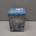 Socket Fan Light Ceiling Fans with Lights and Remote, Dimmable LED 3 Colors 3000K-6500K, 1556 Lumens Light Bulb Screw in Ceiling Fan for Bedroom, Kitchen, Living Room, Closet (White)