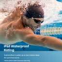Swimming Headphones Underwater,Bone Conduction Headphones Bluetooth 5.4,IP68 Waterproof Wireless Earphones built-in MP3 player 32GB Memory,Sport Open Earphone for Swimming,Running,Cycling,Fitness