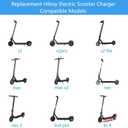 42V Replacement for Hiboy Electric Scooter Charger Compatible with Hiboy S2 Pro, S2 Lite, S2, KS4, KS4 Pro, NEX, NEX3, NEX5, Max, Max3, Max V2 Electric Scooter Foldable e-Scooter Power Supply