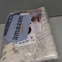 Lahome Modern Abstract Round Rug - 4Ft Grey Small Bathroom Rug Indoor 4x4 Circle Rugs Washable Kitchen Mat, Non Slip Contemporary Bedroom Carpet for Living Dining Room Office Nursery