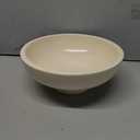 Luxurious Large Ceramic Fruit Bowl - Decorative & Functional - Key Bowl for Entry Table - Footed Bowl - Modern Crme 10.4 Inch