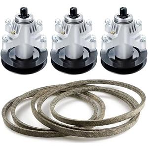 Autsurles Replace 918-04125B 918-04126A 54" Deck Spindles with Belt Fits for Cub Cadet SLT 1554 SLTX 1054 MTD 618-04126, 618-04126A, 918-014126, 918-04125, 918-04126, 918-04126A, 918-04126B