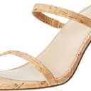 The Drop Women's Avery Square Toe Two Strap High Heeled Sandal 7.5