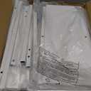 Furologee 5-Tier White Ladder Shelf, Ladder Bookshelf with Removable Drawer, Mordern Bookcase Storage Rack Organizer, Wood Metal Freestanding Storage Shelves for Living Room, Home Office, Bedroom