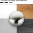 Richelieu Hardware BP245170 Pavia Collection 3 3/4-inch (96 mm) Center-to-Center Stainless Steel Modern Cabinet and Drawer Pull Handle for Kitchen, Bathroom, and Furniture