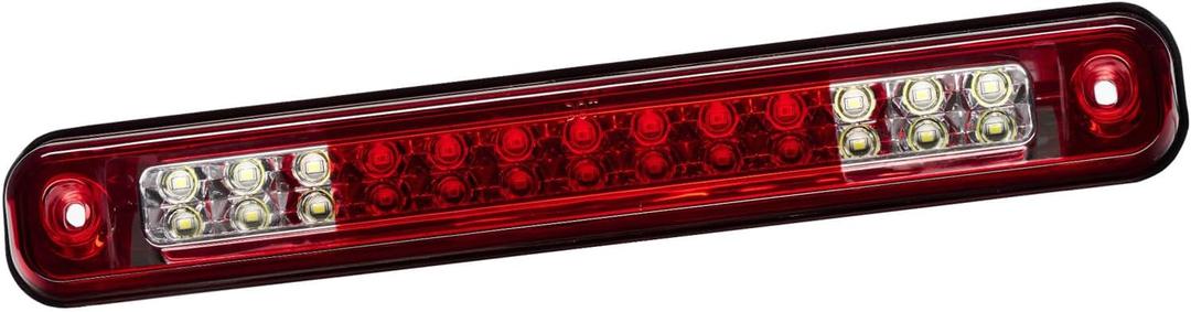 Third 3rd Brake Light LED for 1988-1999 Chevy/GMC C1500 C2500 K1500 K2500 Silverado Blazer, High Mount Rear Brake Lights Assembly Center Cab Stop Cargo Light (RED)