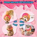 Grand Line Donut Inflatable Collar for Dogs and Cats, Soft Recovery Dog Cone After Surgery, Protective Pet Neck Cone for Small, Medium, Large Dogs, Not Block Vision (Pink, L) 
