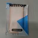 NITITOP Compatible with iPhone 15 Pro Case Cute for Women Girl Vintage Flower Floral Leaves Pattern Trendy Slim Fit TPU Silicone Shockproof Girly Fashion Protective Phone - Pink