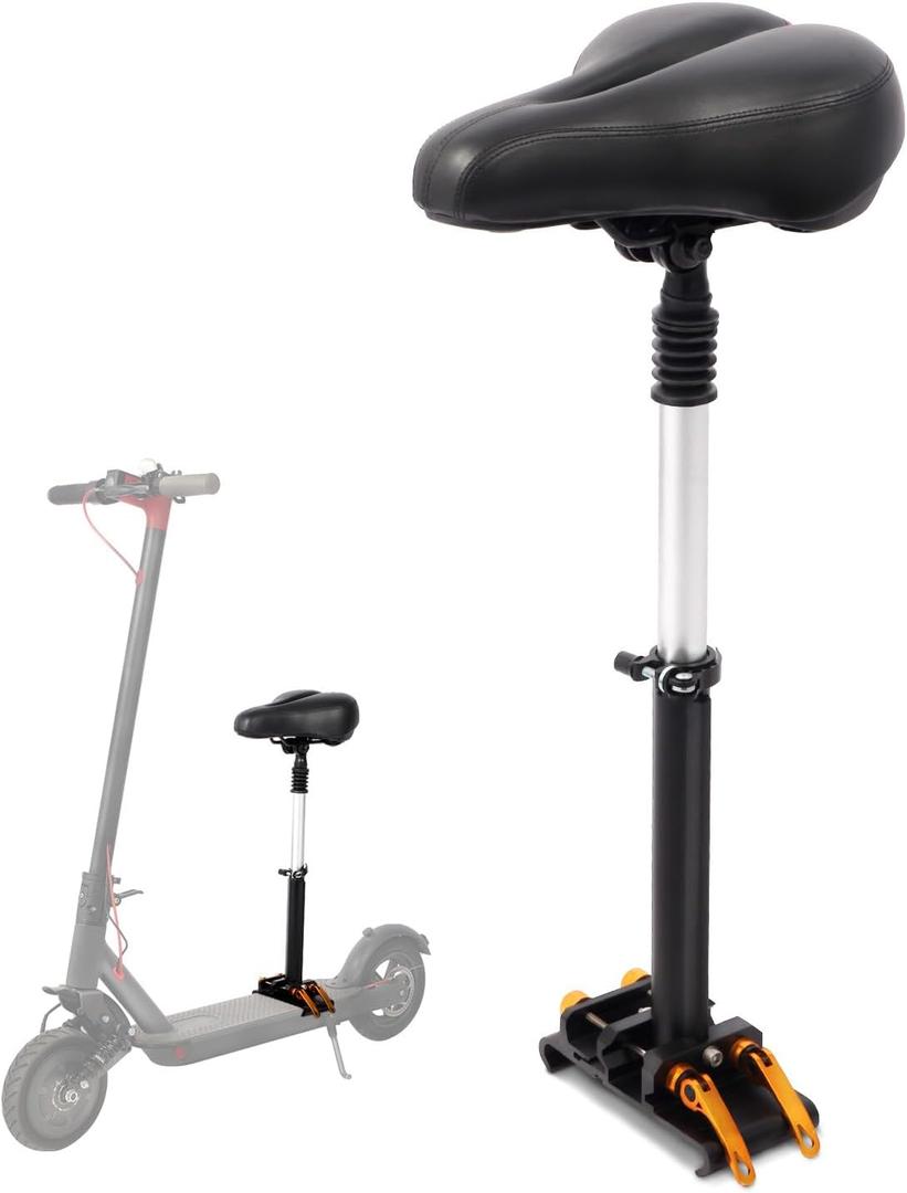 New Upgrade Electric Scooter Seat,Adjustable Shock Absorption Seat Compatible with Xiaomi M365 M365 Pro Electric Scooter Fits 5.5"-6.2"