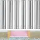 Frienda 6 Pcs PVC Flood Barriers for Home 4 ft x 9 in x 6 in Reusable Flood Prevention Barriers Water Barrier for Flooding PVC Flood Bags Sandbag Alternative PVC Water Diversion Tubes