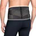 Copper Fit Pro Back Support, Black with Copper Trim, Large/X-Large, Unisex Waist Size 39-50 (CFBACK)