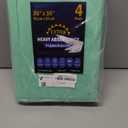 4 Pack 36 x 36 Extra Heavy Absorbency Washable Underpads, Waterproof Quick Drying Nursing Incontinence Reusable Washable Bed Pee Pads for Dogs, Diaper Changing & Adults, Green