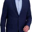 Haggar Men's Smart Wash Premium Stretch Classic Fit Regular and Big & Tall Suit Separates(Pants & Jackets) (50, Midnight)