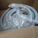 Universal Central Vacuum 30 ft High-Voltage Hose with Pigtail and ON-Off Switch Control at The Handle-Compatible with Most Inlets - Crushproof (30 Ft. Pigtail)