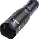 Phone Camera Lens Kit, 32X Long Focus Telephoto High Power HD Lens Wide Angle 0.63X Macro Fisheye 198 for Most Smartphones, Zoom Phone Camera Lens with E-Clip and Tripod for Picture Video Taking