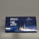 M121.25 Wheel Locking Nuts, Height 1.27" Cone Seat Replacement for GR86 EX35 EX37 M56-5 Locks and 2 Key,Anti-Theft Tire Lock nut