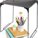 Versatile Metal Mesh Organizer Shelf, Stackable, for Standard Size School Lockers, Also for Gym and Work Lockers, or Even Kitchen Cabinets & Under Sink Organization (Black)