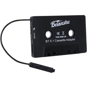 Audio Tape Assistant Adapter, Bluetooth 5.0 Tape Receiver, Tape Desktop Player and Hands-Free for Listening to Cell Phone Music and car Sounds