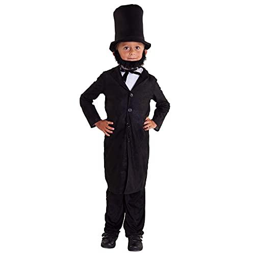 Morph Costumes Abraham Lincoln Costume For Kids - Presidents Day Halloween Outfit For Boys, Historical Dress Up, Large