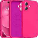 Ktele Magnetic for iPhone 17 Case [Compatible with Magsafe] [Premium Silicone Satin-Smooth Touch] Slim Shockproof Anti-Scratch Microfiber Lining Case, 6.3 inch, Pink