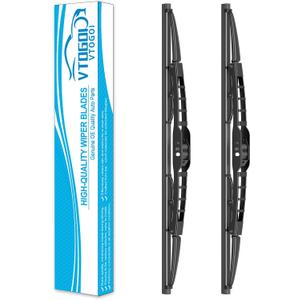 VTOGOI Windshield Wiper Blades Replacement for 2001-2005 Honda Civic/2000-2004 Kia Spectra/1993-2006 Volkswagen Golf,Original Factory Quality Front Wipers Blade Set for My Car -21"+19"(Pack of 2)