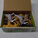 Safari Animals Figures, 12 Piece Jungle Zoo Animals Toys with Realistic African Animal Elephant, Giraffe, Lion for Toddlers, Kids Birthday