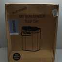 18.5 Gal / 70 L Motion Sensor Stainless Steel Kitchen Trash Can Silver Oval Fingerprint Proof