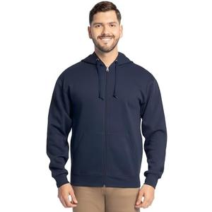 Fruit of the Loom Eversoft Fleece Full Zip Hoodie Sweatshirt S