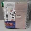 ONAVIA 1 Subject Graph Paper Spiral Notebook 6 Pack, 200 Pages, Assorted