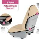lebogner Waterproof Sweating Car Seat Cover for Post Gym Workout, Running, Swimming, Beach and Hiking, Universal Fit Anti-Slip Bucket Seat Protector for Cars, SUVs and Trucks, Machine Washable, Beige