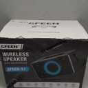 GFEEN Portable Bluetooth Speaker: 100W Peak, Deep Bass, 15H Playtime, Large Party Wireless Speakers, Powerful Loud Sound, Light Show, Fast Charging for Outdoor, Backyard, Home(Silver with 2Mic)