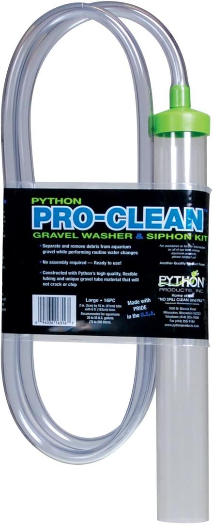 Python Pro-Clean Aquarium Gravel Washer & Siphon Kit, Large