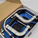 Hook On High Chair with Removable Dining Tray,Folding Portable Clip on Table High Chair,Baby Chair with Storage Bag for Indoor/Outdoor (Black)