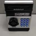 Piggy Bank for Kids - Electronic Money Saving Box w/Code- ATM Safe - Toy Coin Bank - Easter Boys Toys for Age 3, 4, 5, 6, 7, 8, 9 - Birthday Gifts for 8, 9, 10, 11, 12 Year Old Boy and Girl (Black & Silver)