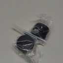 Ivilon End Cap Finials for Curtain Rods of 7/8 and 1 Inch Diameter Color Black