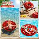 Sumind 4 Pcs 24 Inches Inflatable Pool Floats for Kids, Cute Pool Floaties Tube, Fruit Swim Tube Rings Bulk for Kids Girls Boys, Lake Beach Outdoor Party Decoration Summer Vacation Holiday