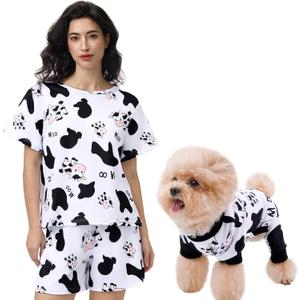 XPUDAC Matching Dog and Owner Clothes Dog Pajamas for Small Medium Dogs Stretchable Pet Onesies, Owner and Doggie Pjs are Sold Separately, 2XL