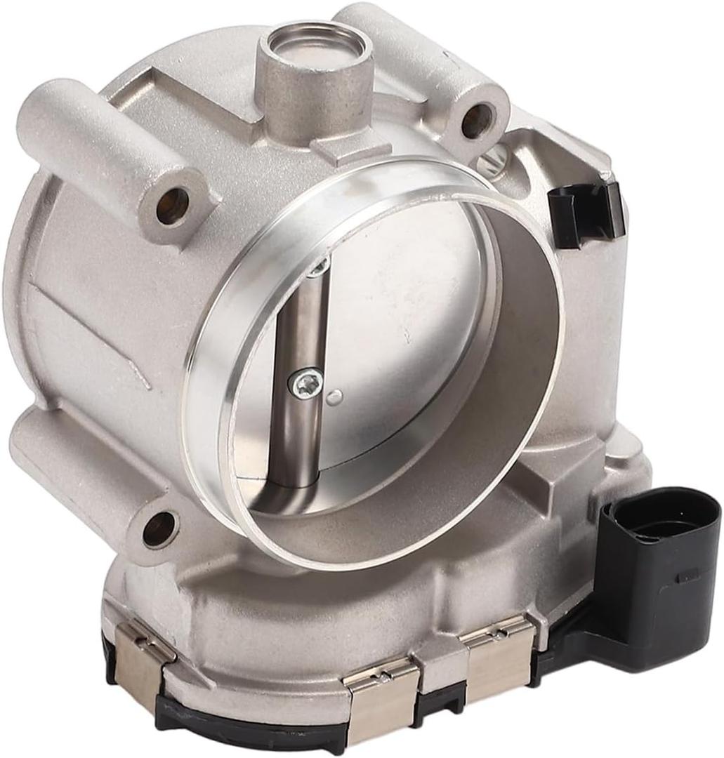 Throttle Body Assembly, 70mm Throttle Body Actuator No.12589056/12592916 for Buick Allure LaCrosse Rendezvous V6 3.6L Aluminum Alloy Black, 1 Pc