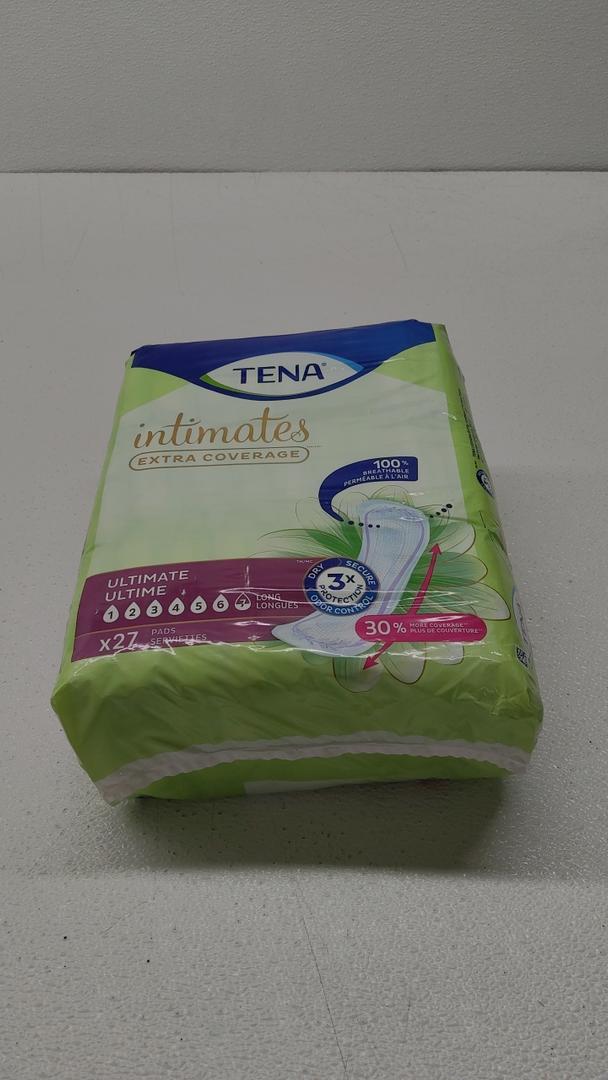 Tena Intimates Extra Coverage Incontinence Pads, Ultimate Long, 27 Ct. 7B