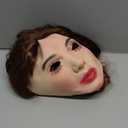 HENGYUTOYMASK Realistic Latex Female Woman Face Mask Halloween Latex Mask with Wig Lady Crossdressing Sissy Transgender Costume