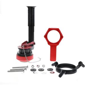 Fluidmaster K-507A-008 Universal 2-Inch Adjustable Toilet Flush Valve Repair Kit with Toilet Tool Multicolor (No Size)