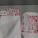 Jaywayang 5 Pack White Valentine Gift Boxes with Lids, Ribbons and Tissue Papers Square Gift Boxes - 7.1 Inch - Presents Wrapping Valentine's Day Decoration Party Favor Boxes.