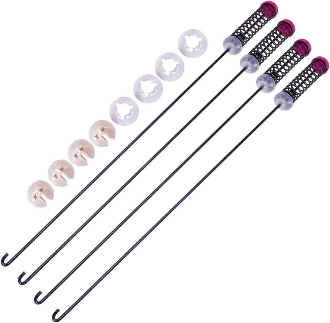 Bestparts Washer Suspension Rod Kit W11130356 Compatible with Whirlpool Kenmore Magtag replaces W10735787 W10594084 W10821706 W10901058 W11027214 W11033601 4547230 AP6261900 PS12347543 EAP12347543