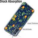 Unov Case for Moto g Play 2023/g Power 2022/g Pure 2021, Crystal Clear with [Anti-Slip Embossed Pattern], Shockproof Slim Protective [Anti-Yellowing TPU] Back Cover, Citrus Flavors
