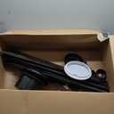 ZMISHIBO 72 inch Large Ceiling Fans with Lights and Remote, Indoor/Outdoor Black Modern Ceiling Fan for Kitchen Living Room Patio, 6 Speed Reversible Quiet DC Motor, 3 CCT, Dual Finish 8 Blades